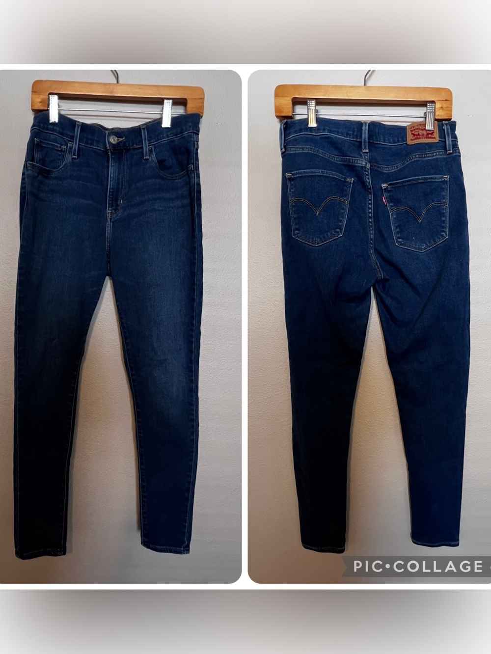 Levi’s 720 High Rise Super Skinny Jeans Stretch Dark Wash Size 28 W28 L28